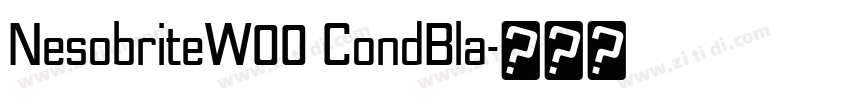 NesobriteW00 CondBla字体转换